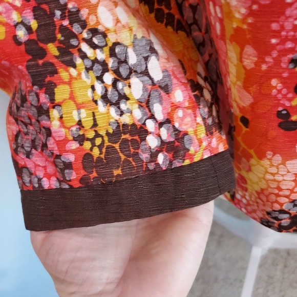 TRENZ by Theresa Renz silk blend animal Blazer C12 - Picture 7 of 11